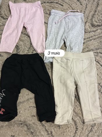 4 pantalons bebe fille