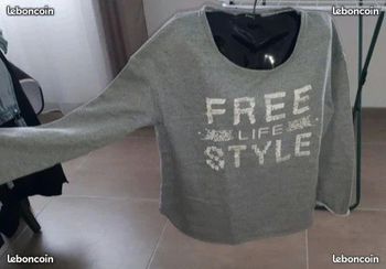 Sweat gris marque MIM taille M 38