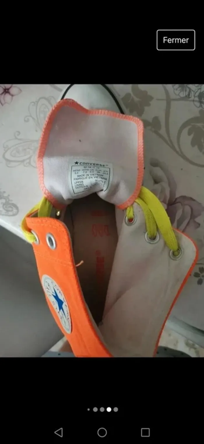 Converse all star orange t 38 - photo numéro 6