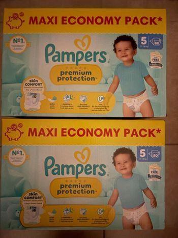 Couches Pampers Pemium Protection Taille 5 Neuf