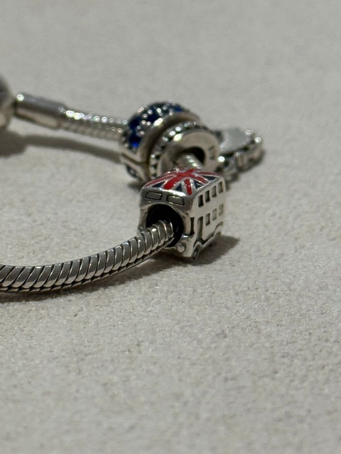 Charm Bus Londonien Drapeau Anglais - photo numéro 3