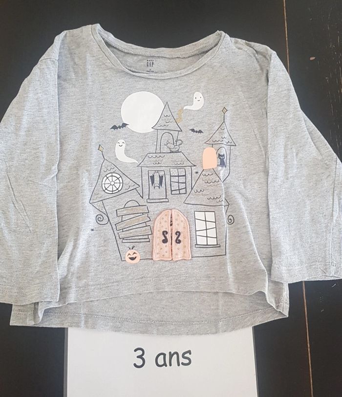 T-shirt ml Gap Haloween 3 ans