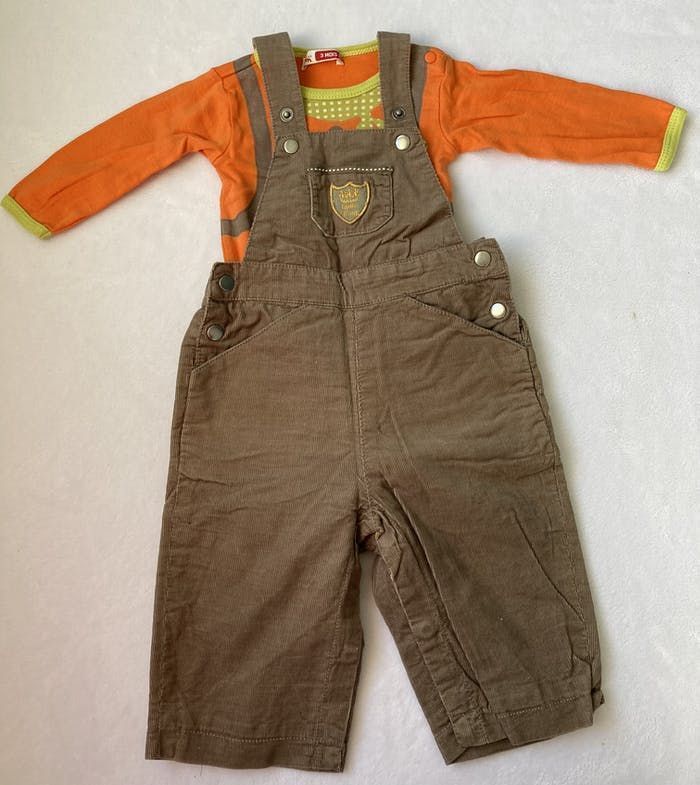 Body + salopette Dpam 3 mois