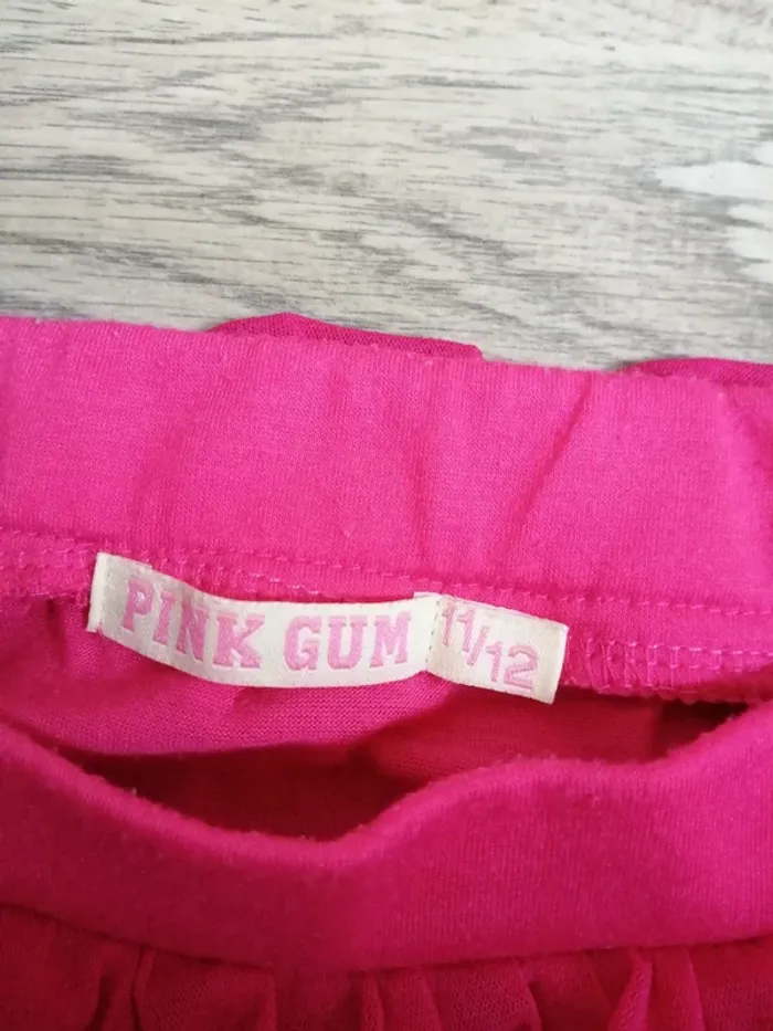 Jupe rose à volants élastique à la taille / pink gum / (11-12ans) - photo numéro 2