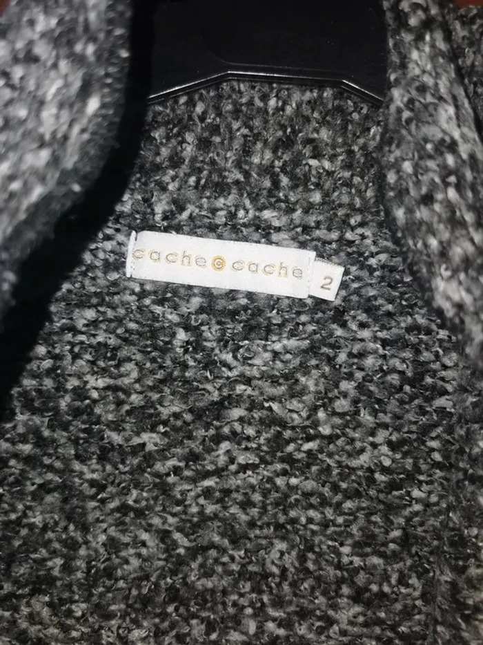 Gilet maille gris. - photo numéro 2