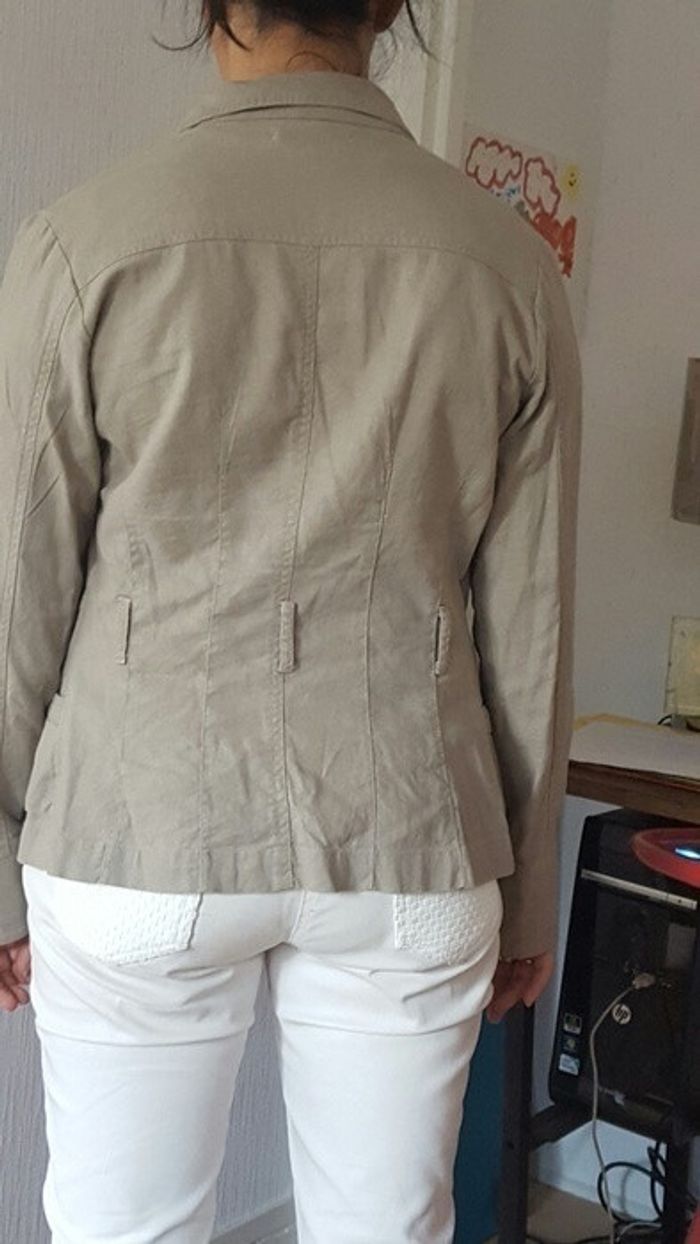 Veste en lin cache cache - photo numéro 2