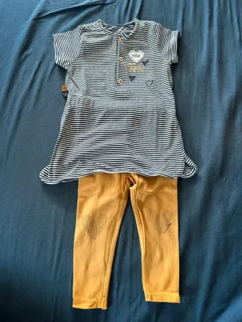 Ensemble Sucre d’orge taille 9 mois état neuf
