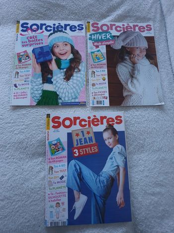 Lot de 3 magazines Sorcières 1er trimestre 2023 neuf