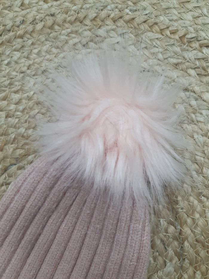 Bonnet côtelé avec pompon - photo numéro 3
