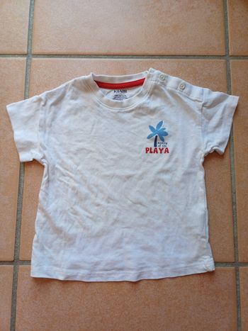 Tee shirt  playa 12 mois