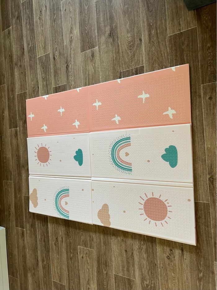 Tapis de jeu pliable réversible bébé neuf - photo numéro 2