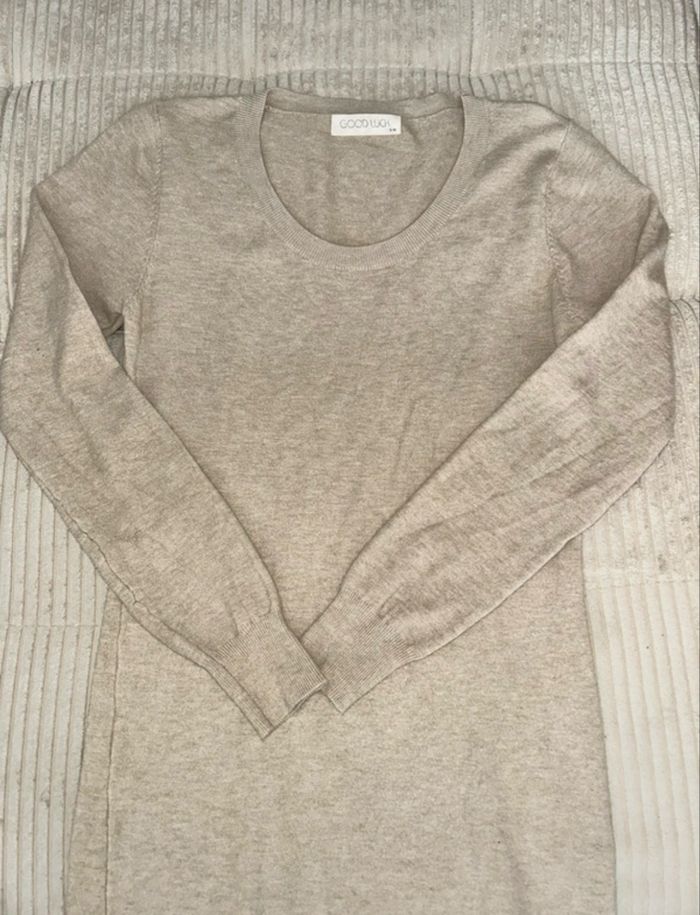 Robe pull beige - photo numéro 2