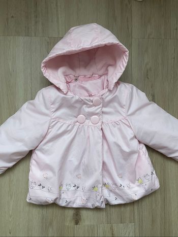 Manteau baby club rose 18 mois