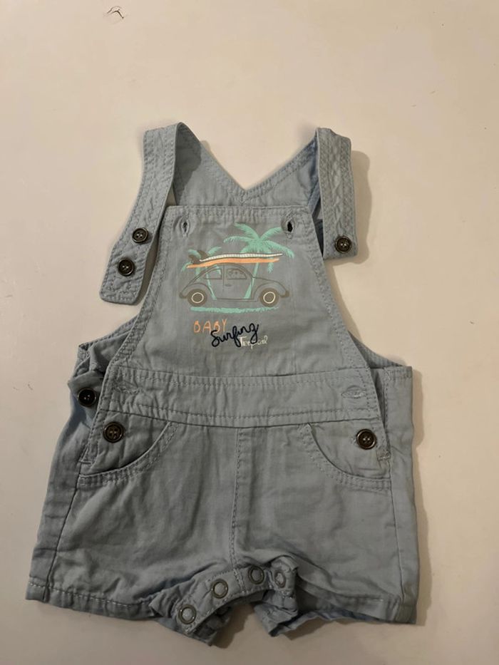Ensemble salopette été bleu - photo numéro 2