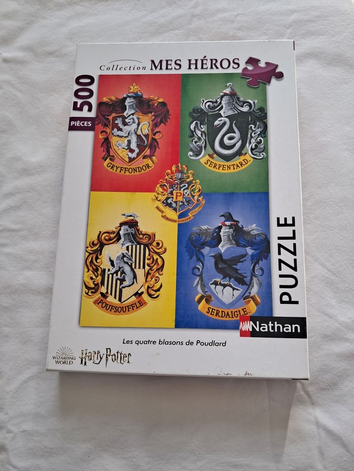 Puzzle harry potter 500 pieces 4 blasons de poudlard
