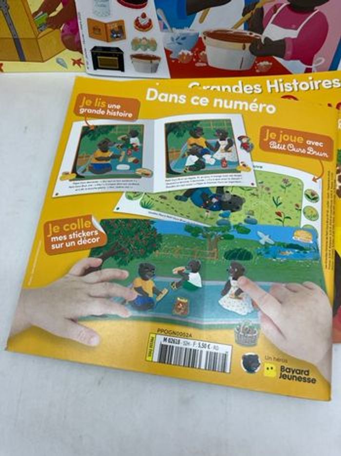 Lot de 4 magazines Livres d’activités Les grandes histoires de Petit Ours brun Neuf - photo numéro 2