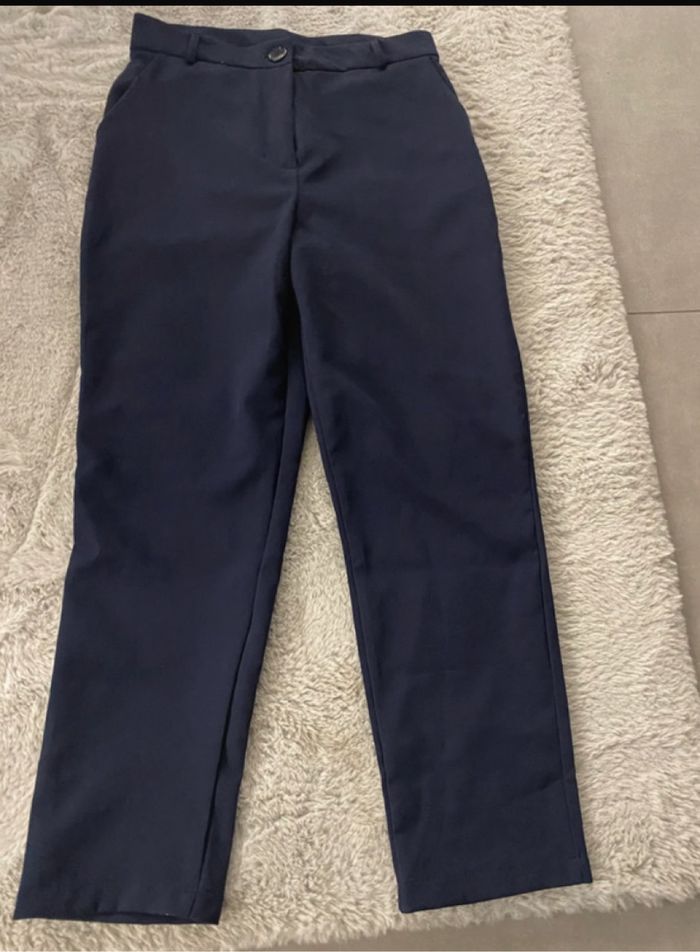 Pantalon élégant bleu marine - photo numéro 2