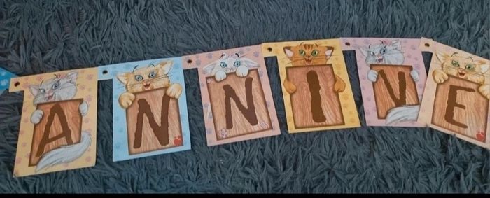 Banderole d'anniversaire avec chatons 2m50 - photo numéro 5