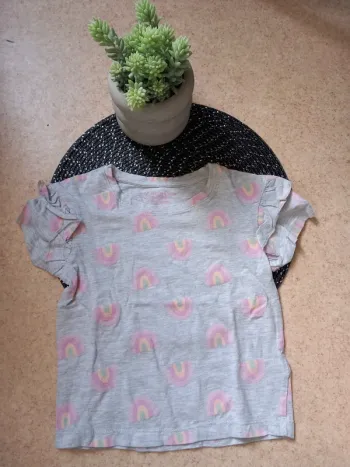 T-shirt gris fille arc-en-ciel – Primark Cares