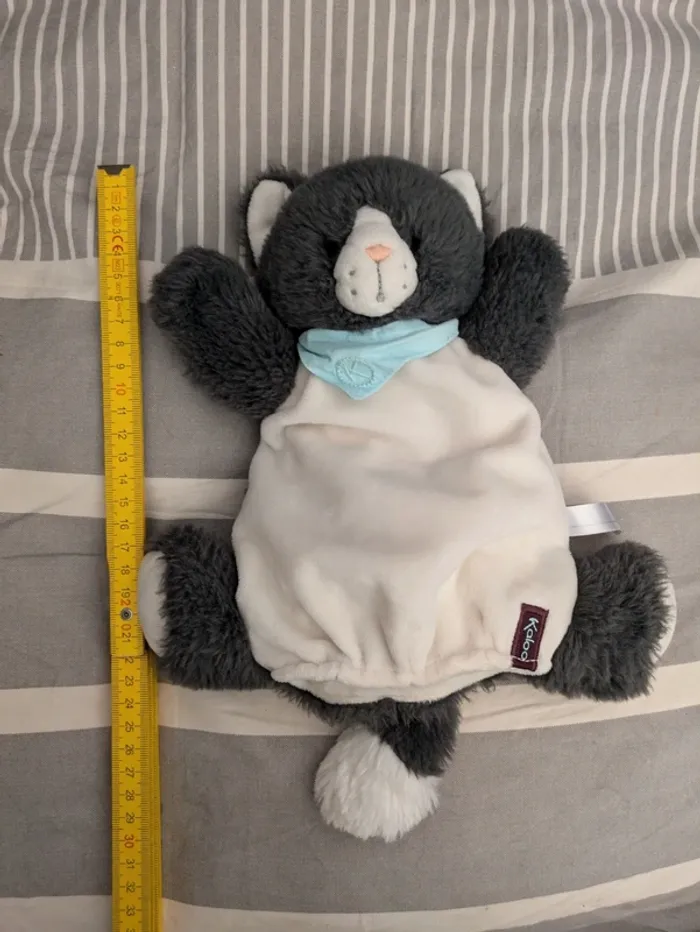 Doudou marionnette Chat Kaloo - photo numéro 4