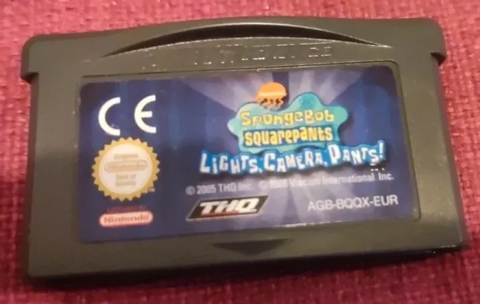 Jeu Bob l'éponge silence on tourne nintendo GameBoy advance