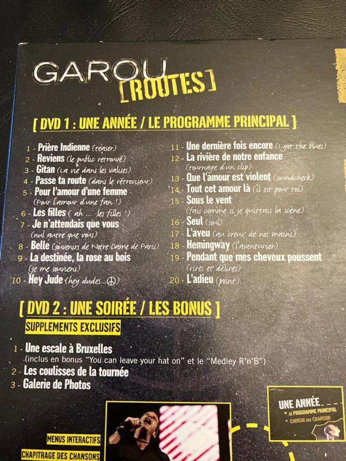 DVD. Garou. Routes. - photo numéro 3