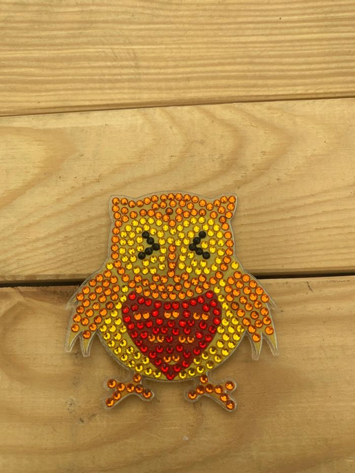 Magnet hibou 🦉 en Diamond painting