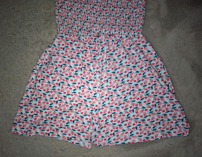 Combinaison short okaidi 10 ans fleurs - photo numéro 3