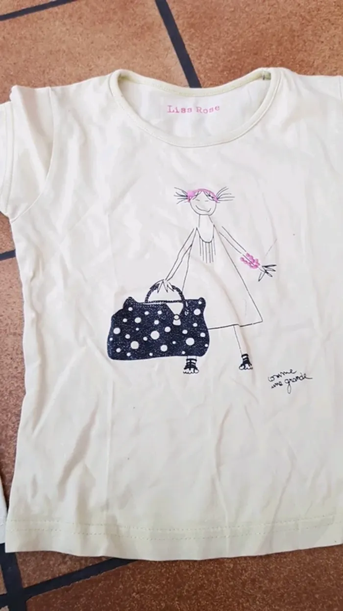Lot 2 t-shirts fille 3 ans - photo numéro 4