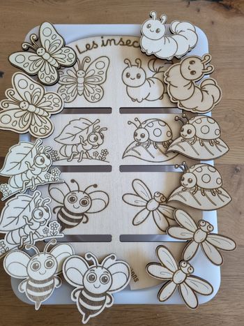 Petit Insert pour bac Trofast "insectes" avec jetons