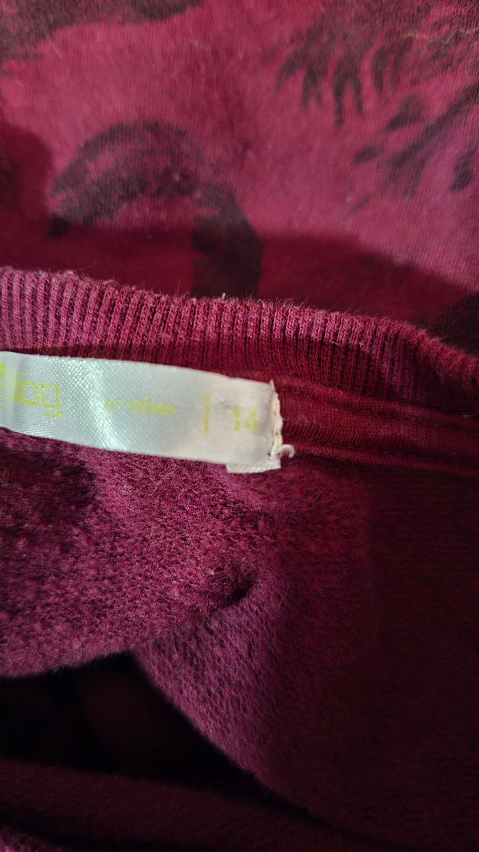 Sweat we are besties forever floral bordeaux - photo numéro 9