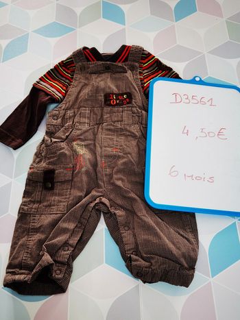 D3561 - ensemble garçon 6 mois