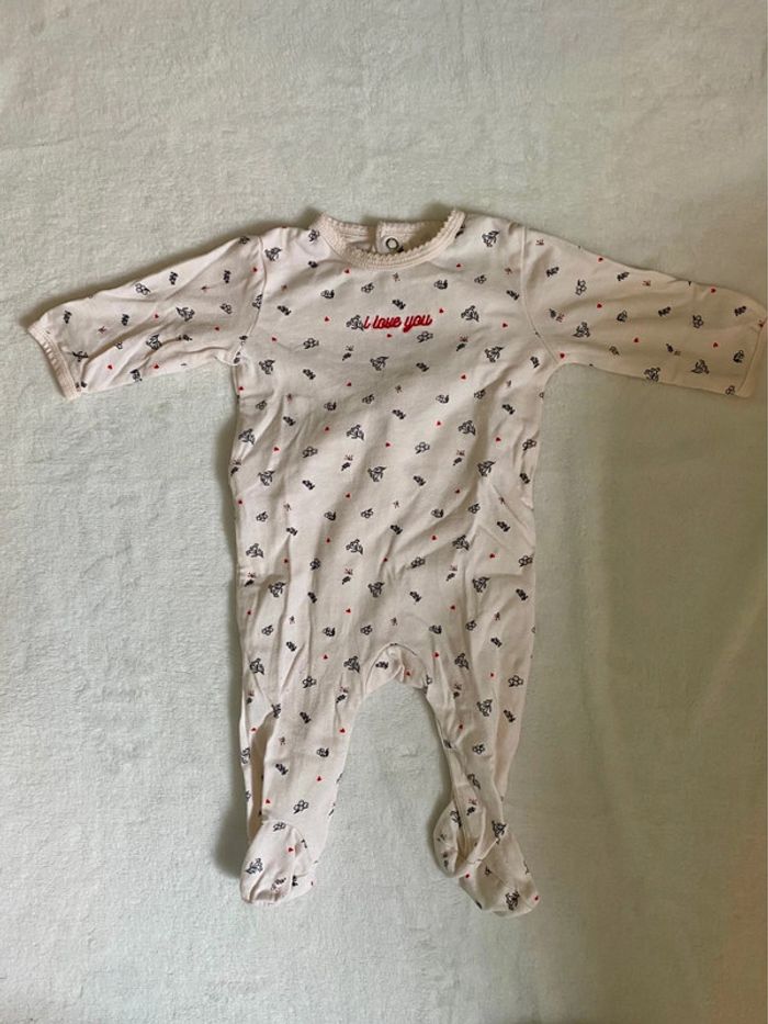 Lot de 4 pyjamas - taille 3 mois - photo numéro 2