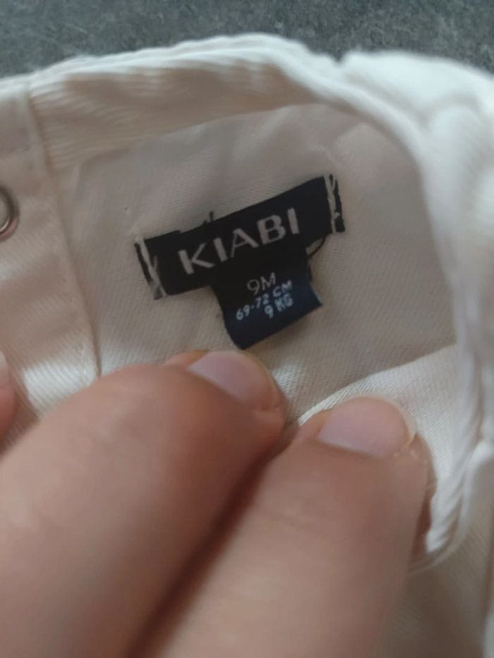 Combinaison pantalon crème 9 mois - photo numéro 2