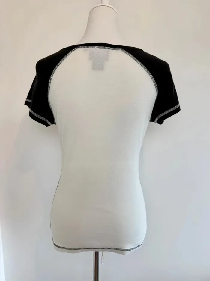T-shirt Harley Davidson femme blanc et noir taille XS - photo numéro 4