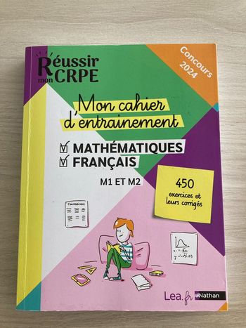 Réussir mon CRPE 2023‑2024 – Mathématiques & Français