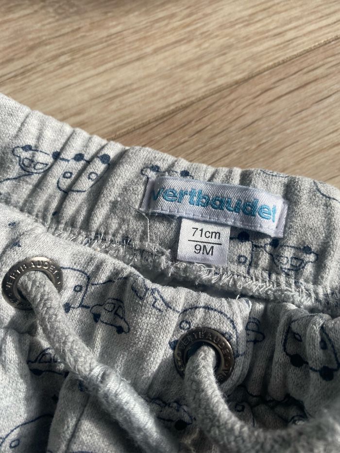 Lot de 2 pantalons vertbaudet 9 mois - photo numéro 2