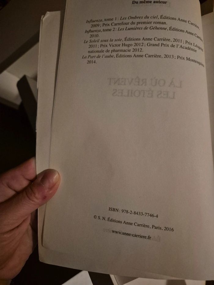 Livre la ou rêvent les étoiles - photo numéro 3