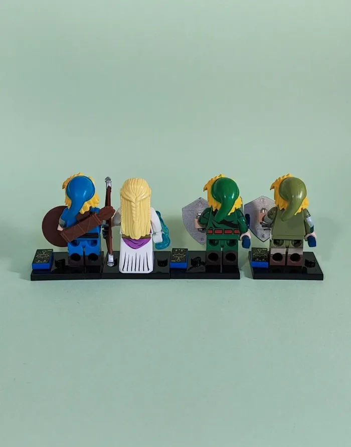3 Links et Zelda - lot de 4 mini figurines au format Lego - photo numéro 2