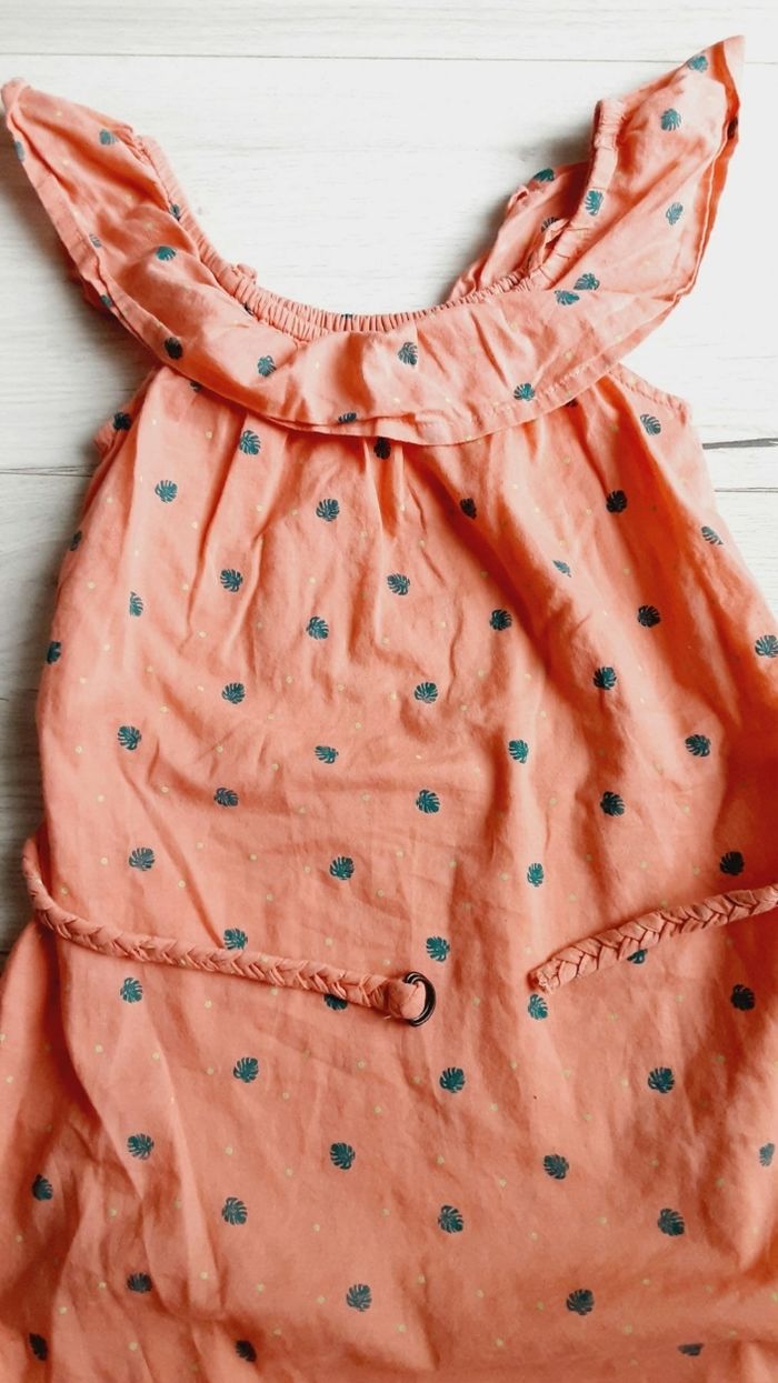 Vêtement fille robe d'été corail In extenso 5 ans - photo numéro 2