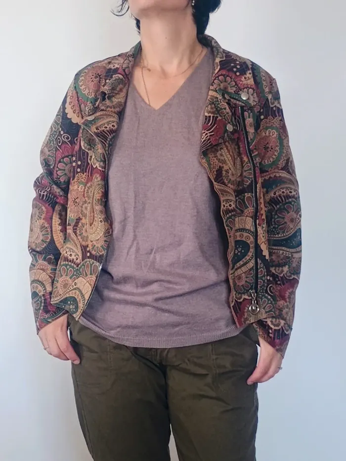 Veste Perfecto imprimé cachemire / paisley M/L