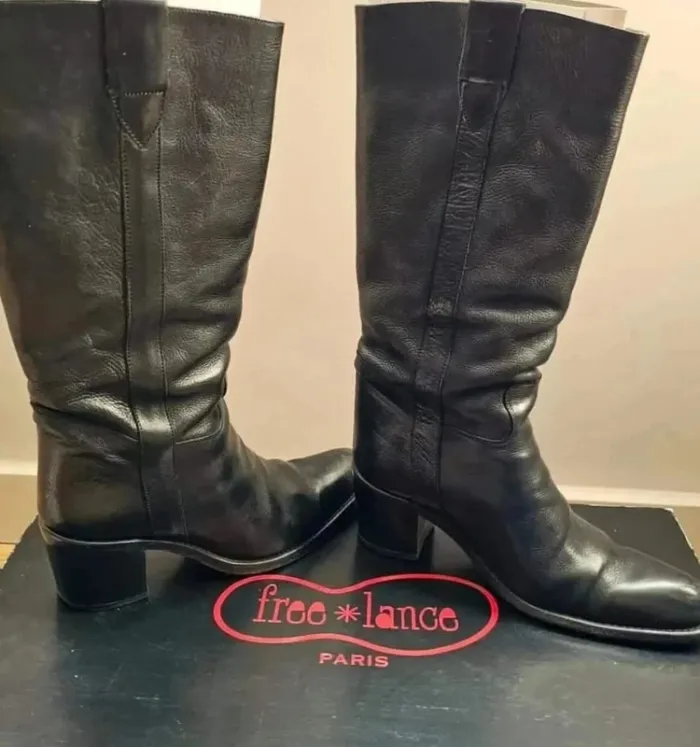 Bottes vintage Free Lance noir 39 - photo numéro 3