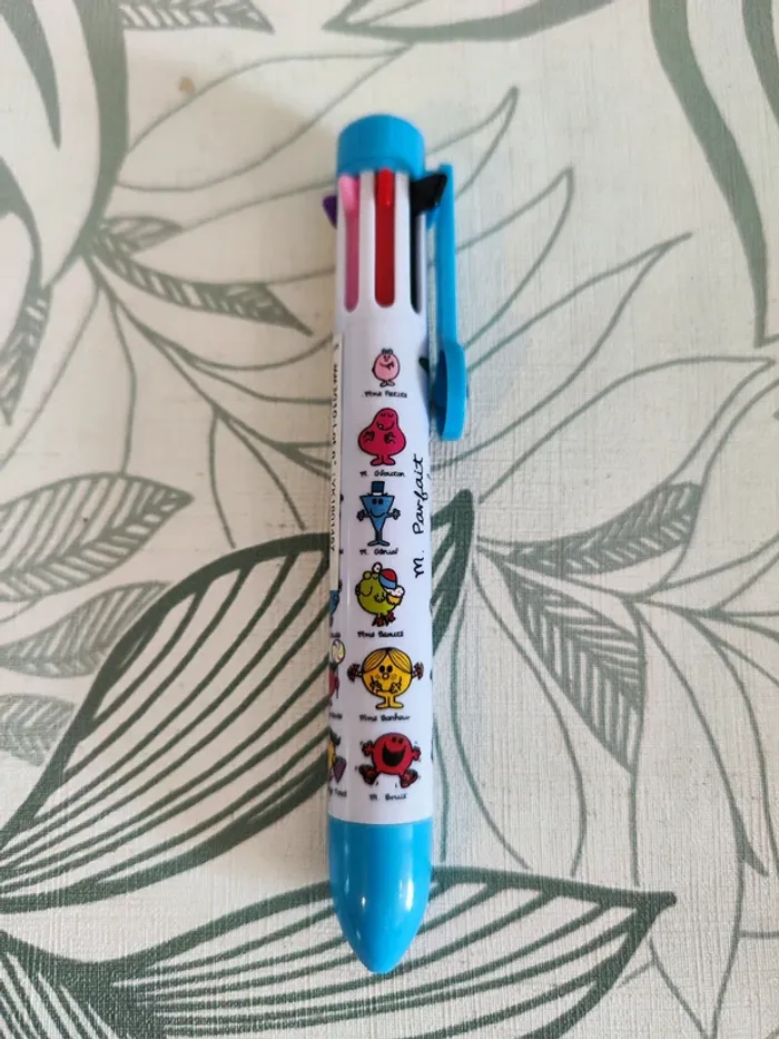 Stylo monsieur madame 8 couleurs bleu clair - photo numéro 3