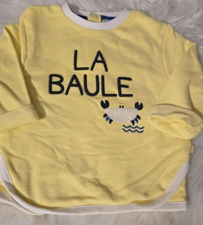 NEUFS (NON PORTÉS) 😍💙 sweat et short 18mois garçon 💙😍 - photo numéro 2