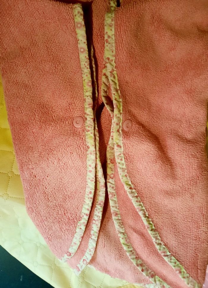 Pocho serviette de bain rose - photo numéro 3