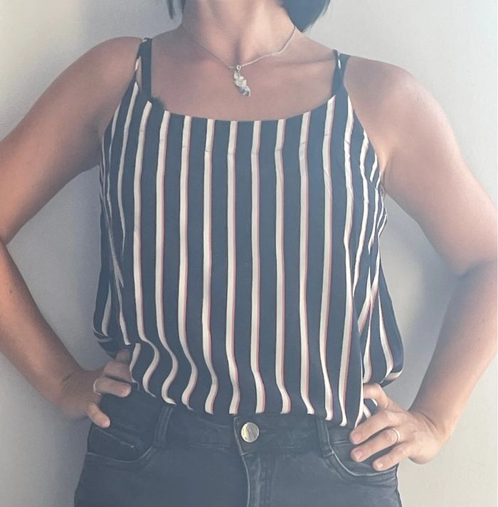 Débardeur été femme rayé