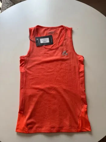 Débardeur Le Coq Sportif Orange – Taille XS – Neuf avec Étiquette