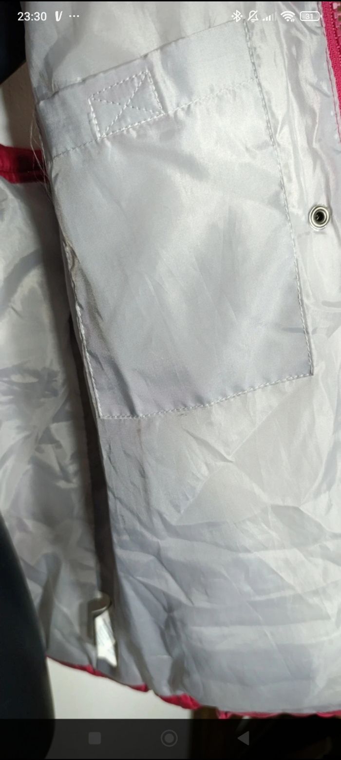 Veste sans manches framboise okaidi taille 14ans - photo numéro 2