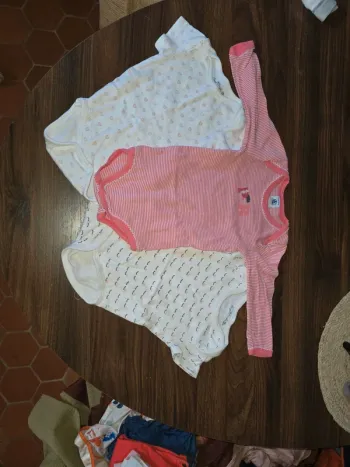 Lot de 3 body 12 mois
