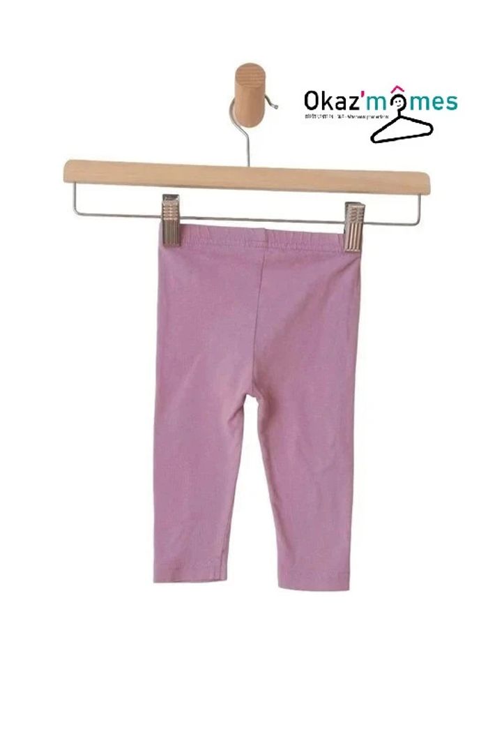 LOT de 4 leggings fille 12 mois (noir / rose / violet) - photo numéro 9